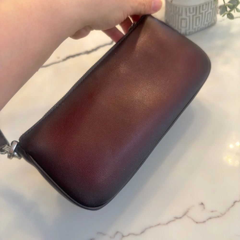 Michael Kors Burgundy Leather Women's Bag - Picture 14 of 16